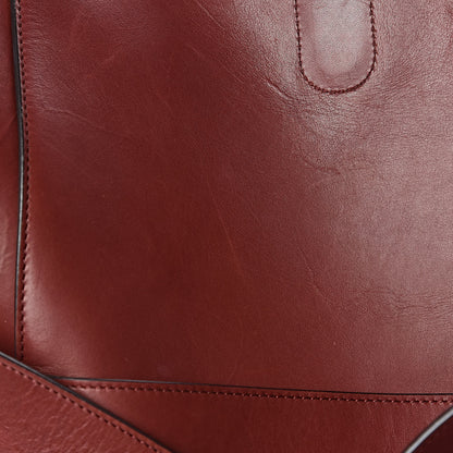 Celine Natural Calfskin Sangle Bucket Bag Red Wood 10 of 18