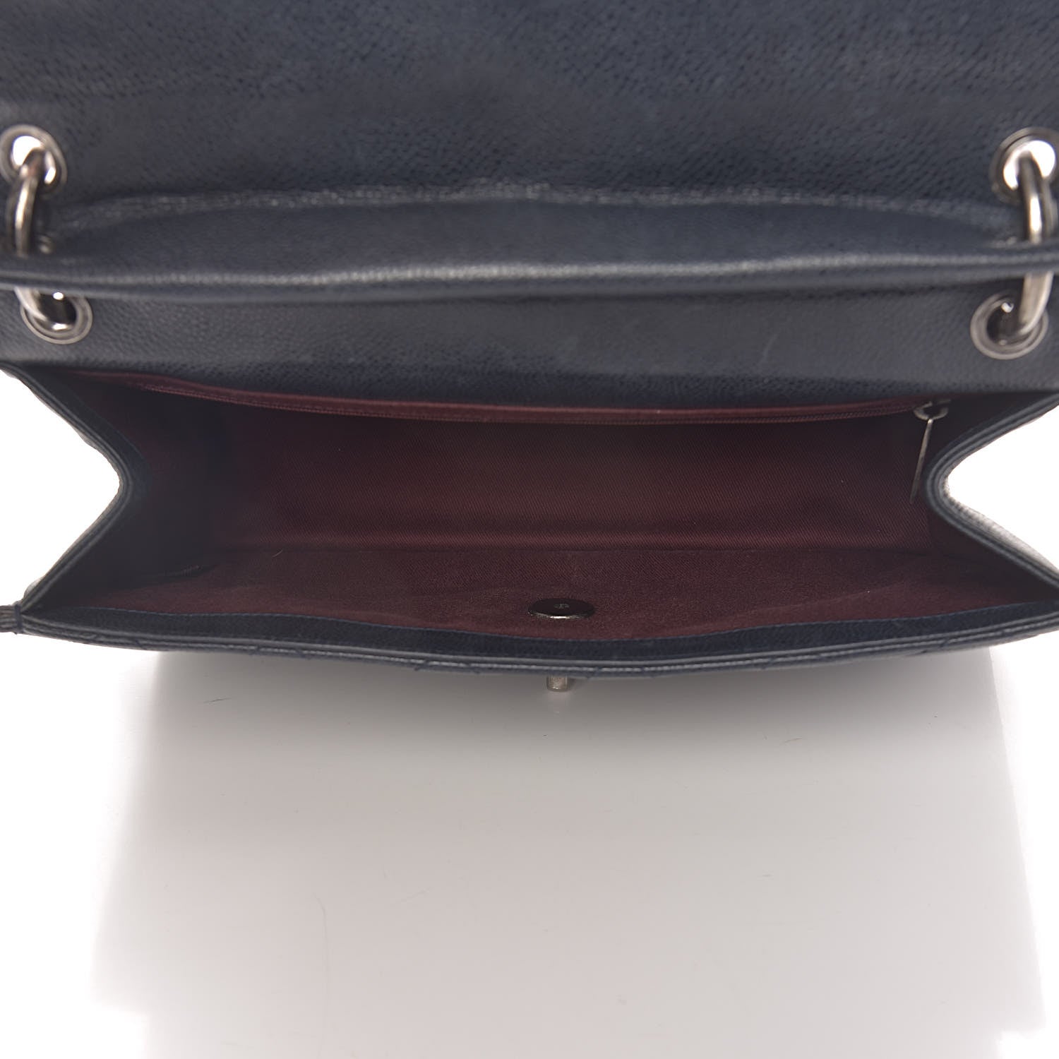 Chanel Caviar Quilted Large Retro Class Flap Dark Navy Blue 5 of 16