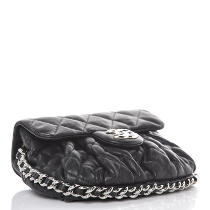 Chanel Washed Lambskin Mini Chain Around Messenger Black 4 of 10