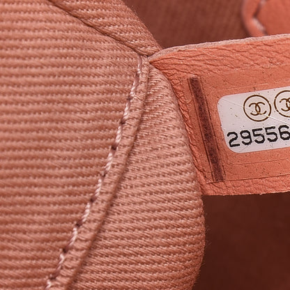 Chanel Mixed Fibers Calfskin Striped Mini Deauville Tote Pink 6 of 10