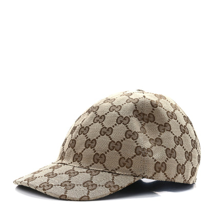 Gucci Monogram Web Childrens Baseball Hat 54 M Beige 1 of 8