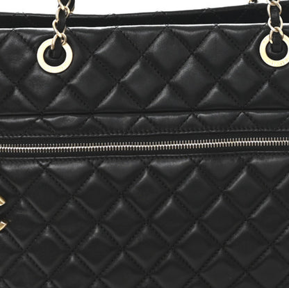 Chanel Lambskin Quilted Large Tote Black 8 of 10