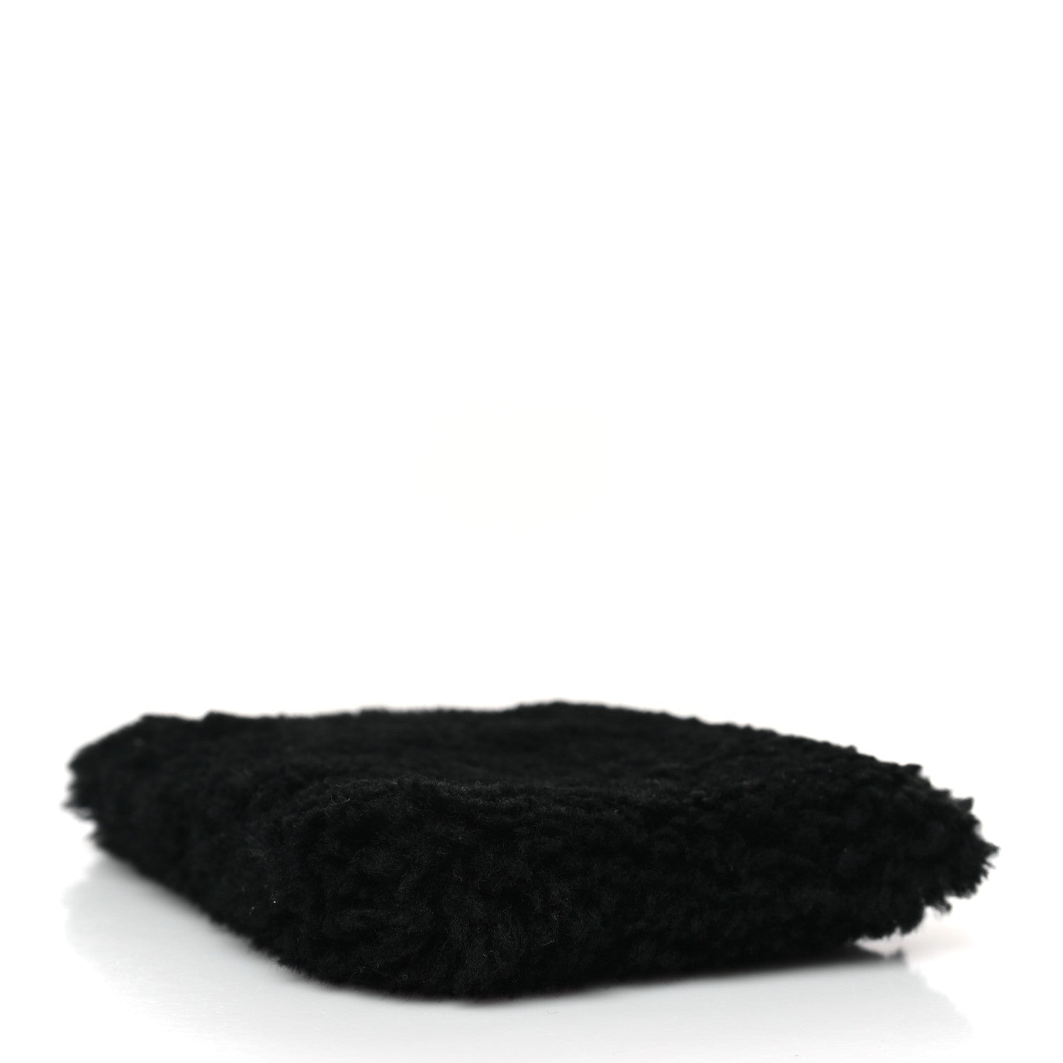 Saint Laurent Shearling Mini Pac Pac Pouch On Chain Black 4 of 9