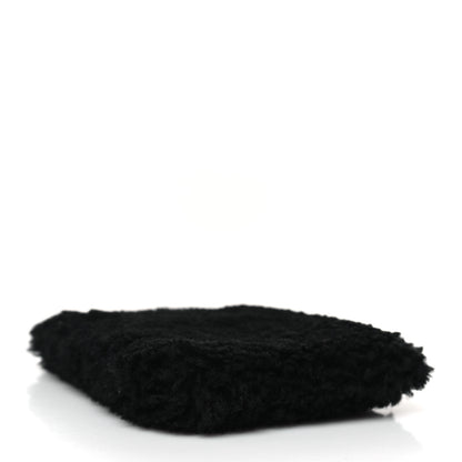 Saint Laurent Shearling Mini Pac Pac Pouch On Chain Black 4 of 9