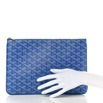 Goyard Goyardine Senat Pochette MM Sky Blue 2 of 7