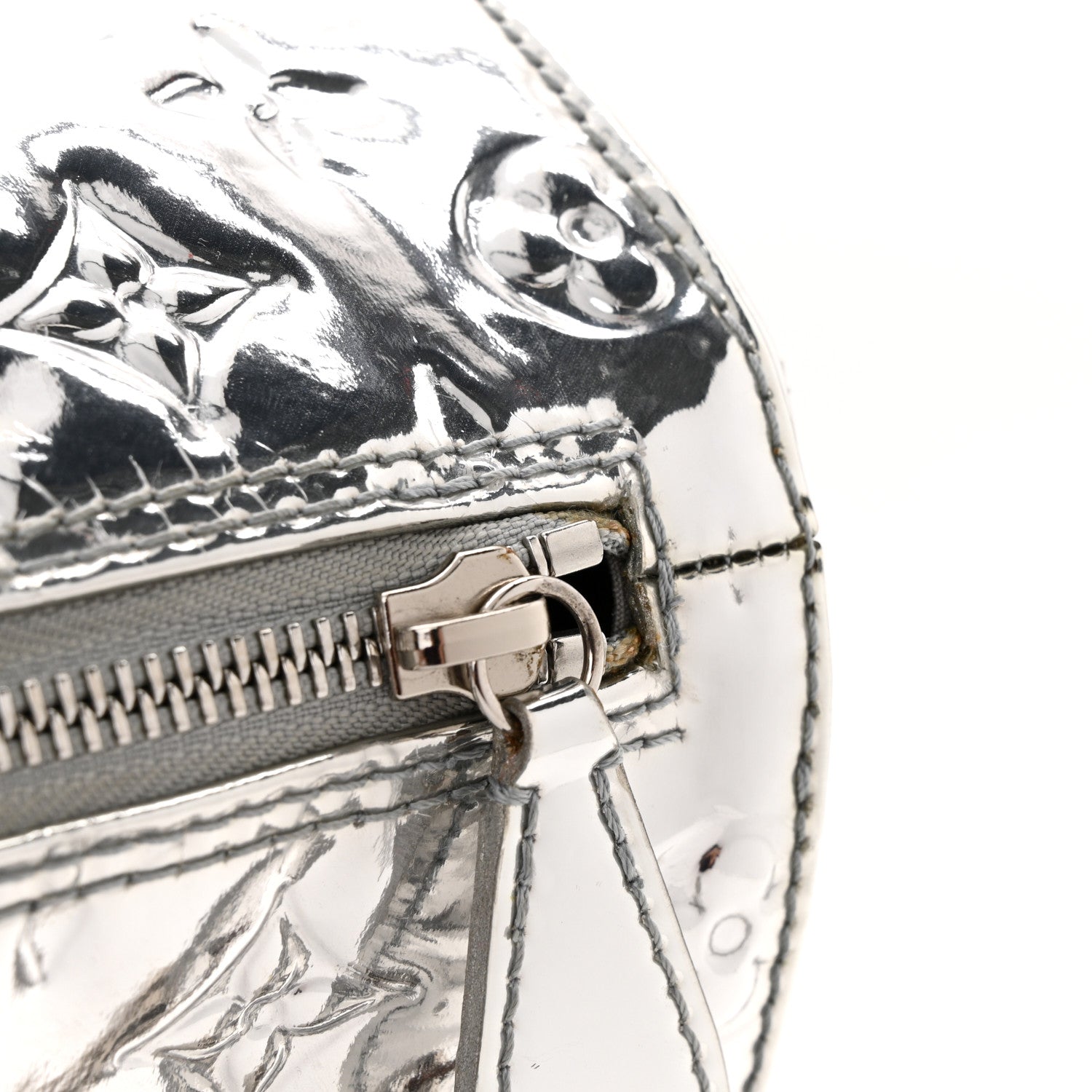 Louis Vuitton Monogram Miroir Speedy 30 Silver 17 of 17