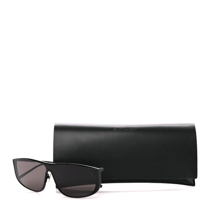 Saint Laurent Metal Rectangular Luna Sunglasses SL605 Black 9 of 9