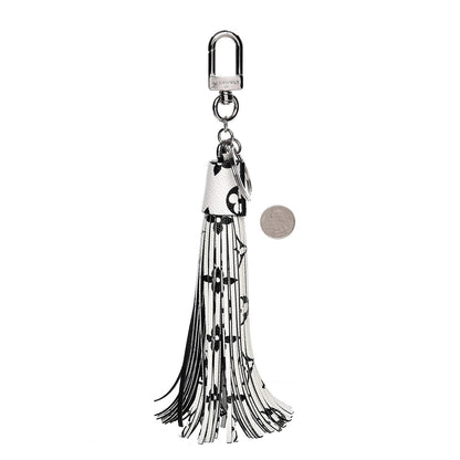 Louis Vuitton Monogram Tassel Bag Charm White 2 of 5
