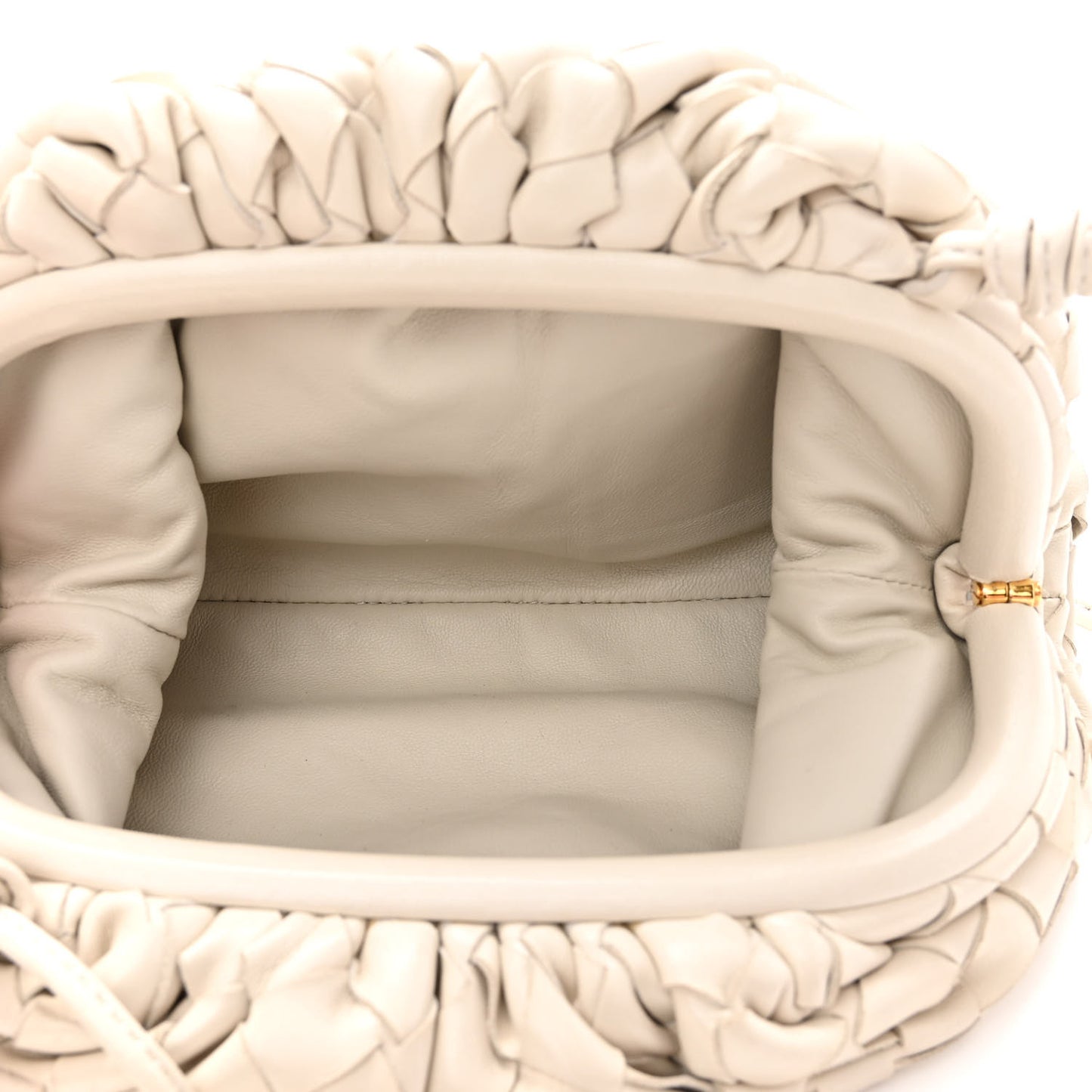Nappa Intrecciato The Mini Pouch Chalk