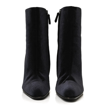Balenciaga Smooth Velvet Ankle Boots 39 Black 2 of 12