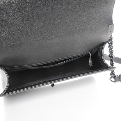 Chanel Caviar Quilted New Medium Boy Flap So Black 5 of 8