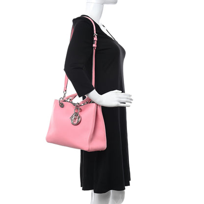 Christian Dior Bullcalf Large Diorissimo Tote Pink 2 of 18