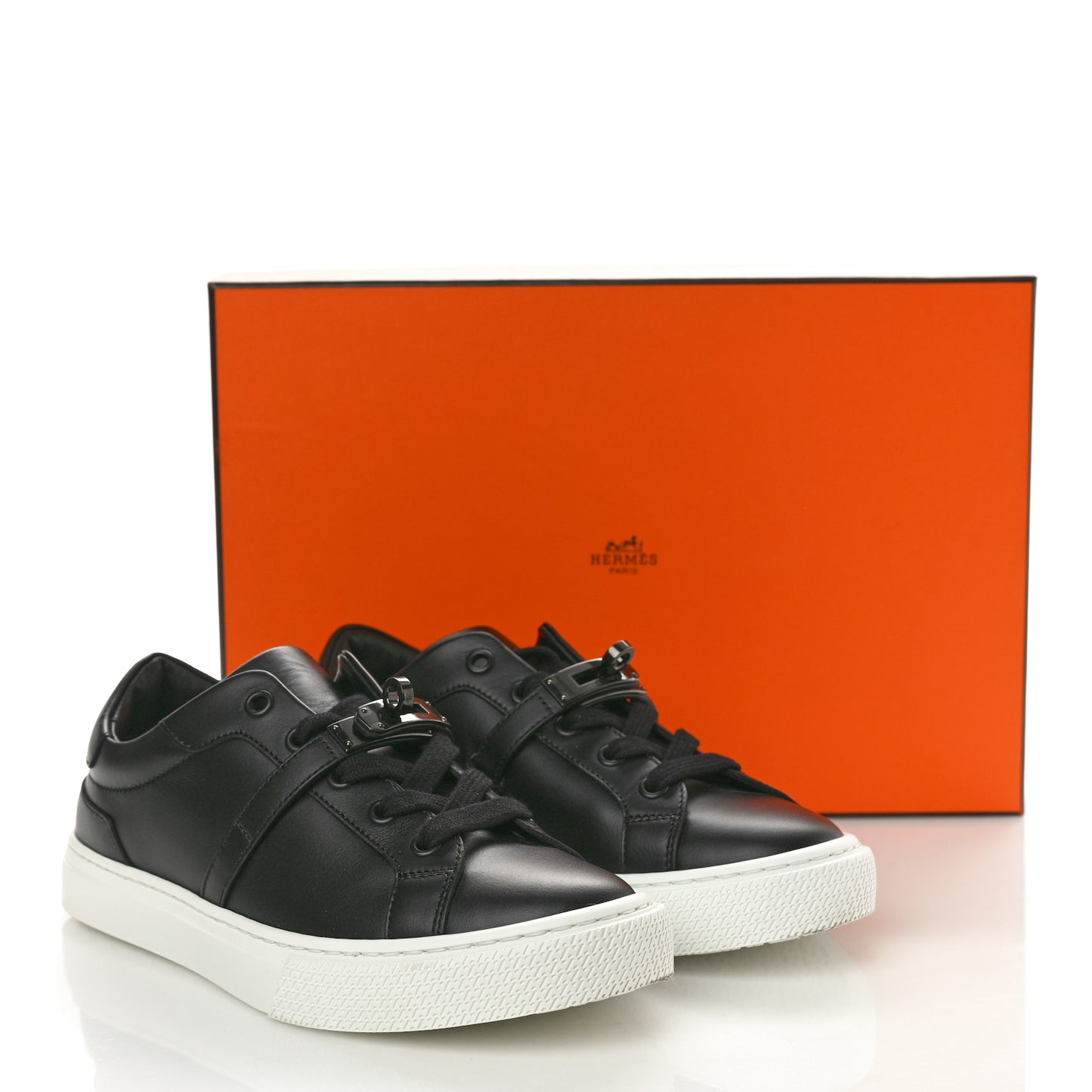 Calfskin Day Sneakers 35 Black