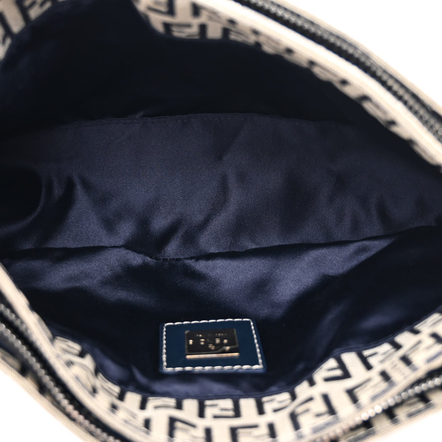 Fendi Zucchino Mini Mama Baguette Navy 5 of 10