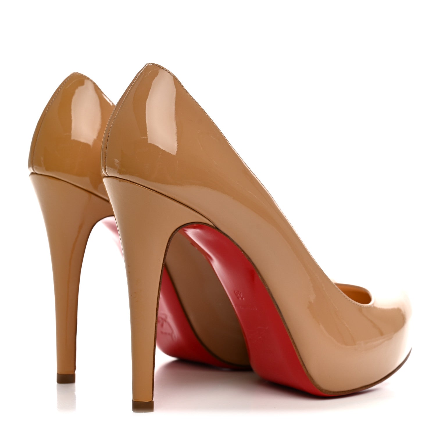 Christian Louboutin Patent Rolando 120 Pumps 36 Nude 5 of 11