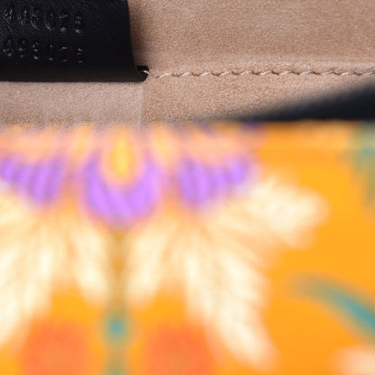 Gucci Satin Calfskin Bamboo Web Tokyo Print Medium Dionysus Top Handle Bag Giallo Multicolor Blue Agata Hibiscus Red 7 of 7