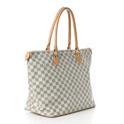 Louis Vuitton Damier Azur Saleya GM 3 of 9