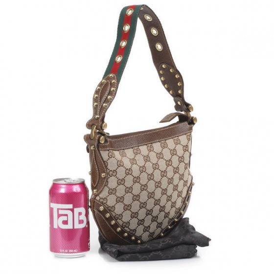 Monogram Borchie Monogram Studded Hobo Ebony