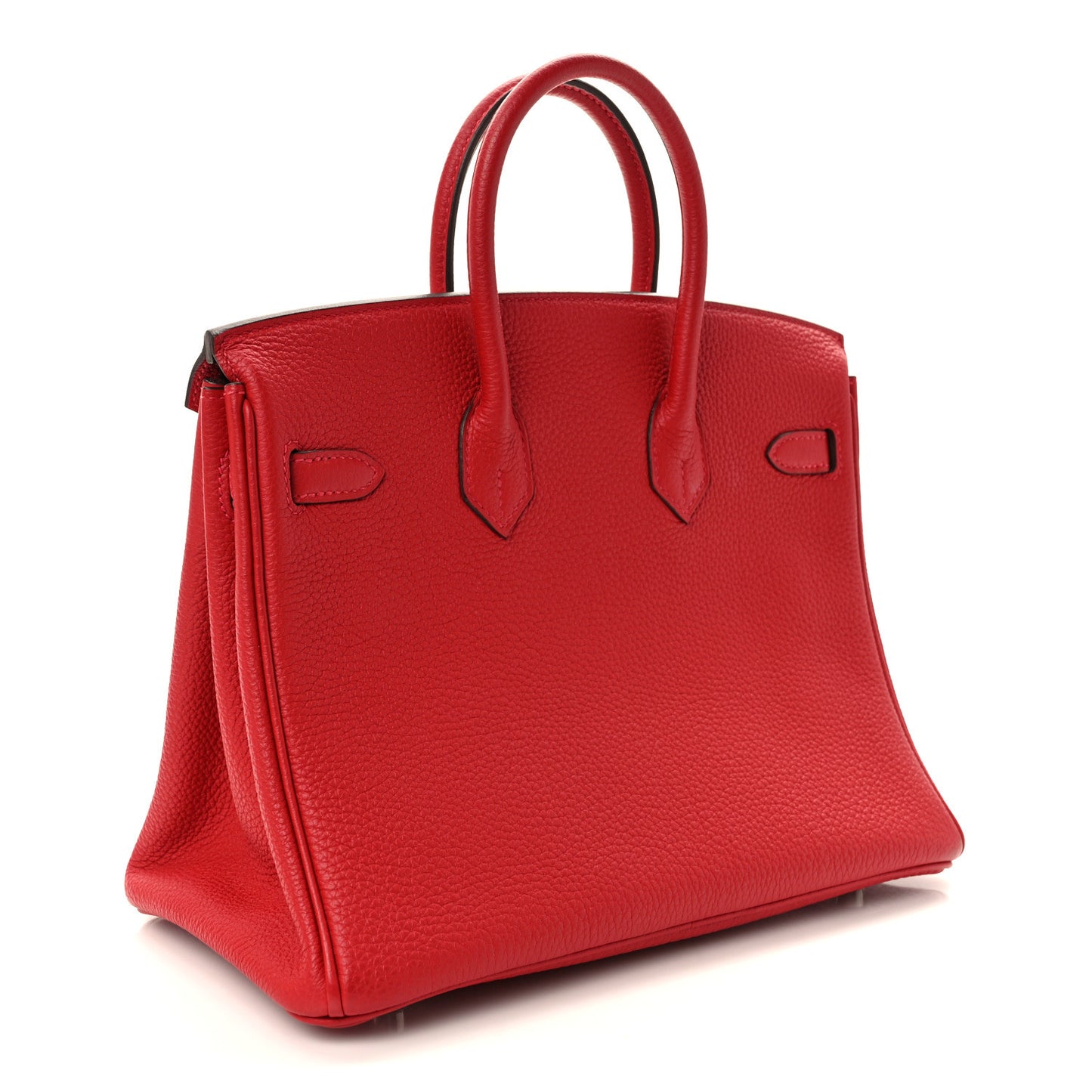 Togo Verso Birkin 25 Rouge De Coeur Rouge Grenat