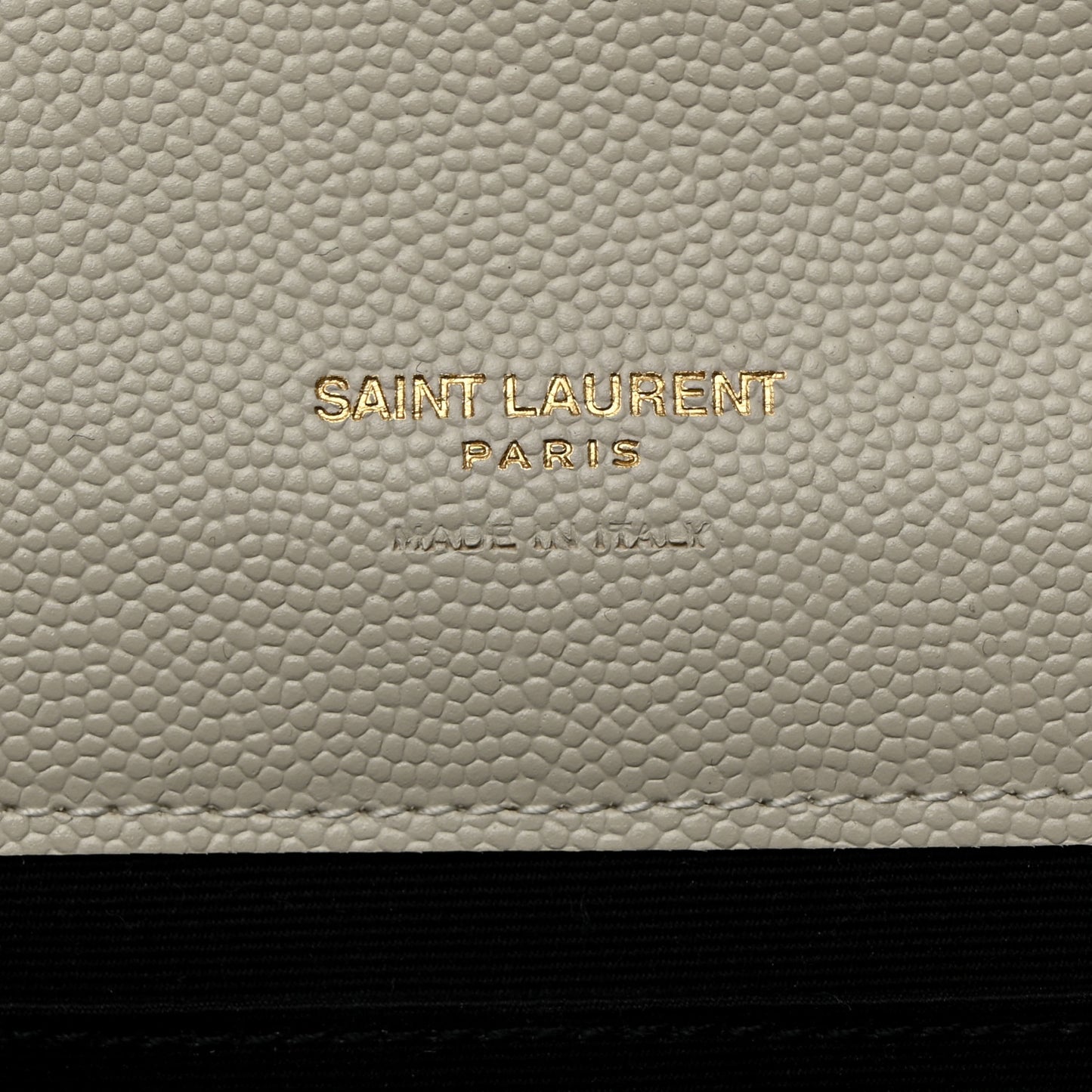 Grain De Poudre Textured Mixed Matelasse Triquilt Monogram Clutch Blanc Vintage