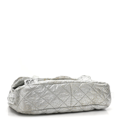 Chanel Calfskin Ice Cube On the Rocks Medium Flap Silver 4 of 15