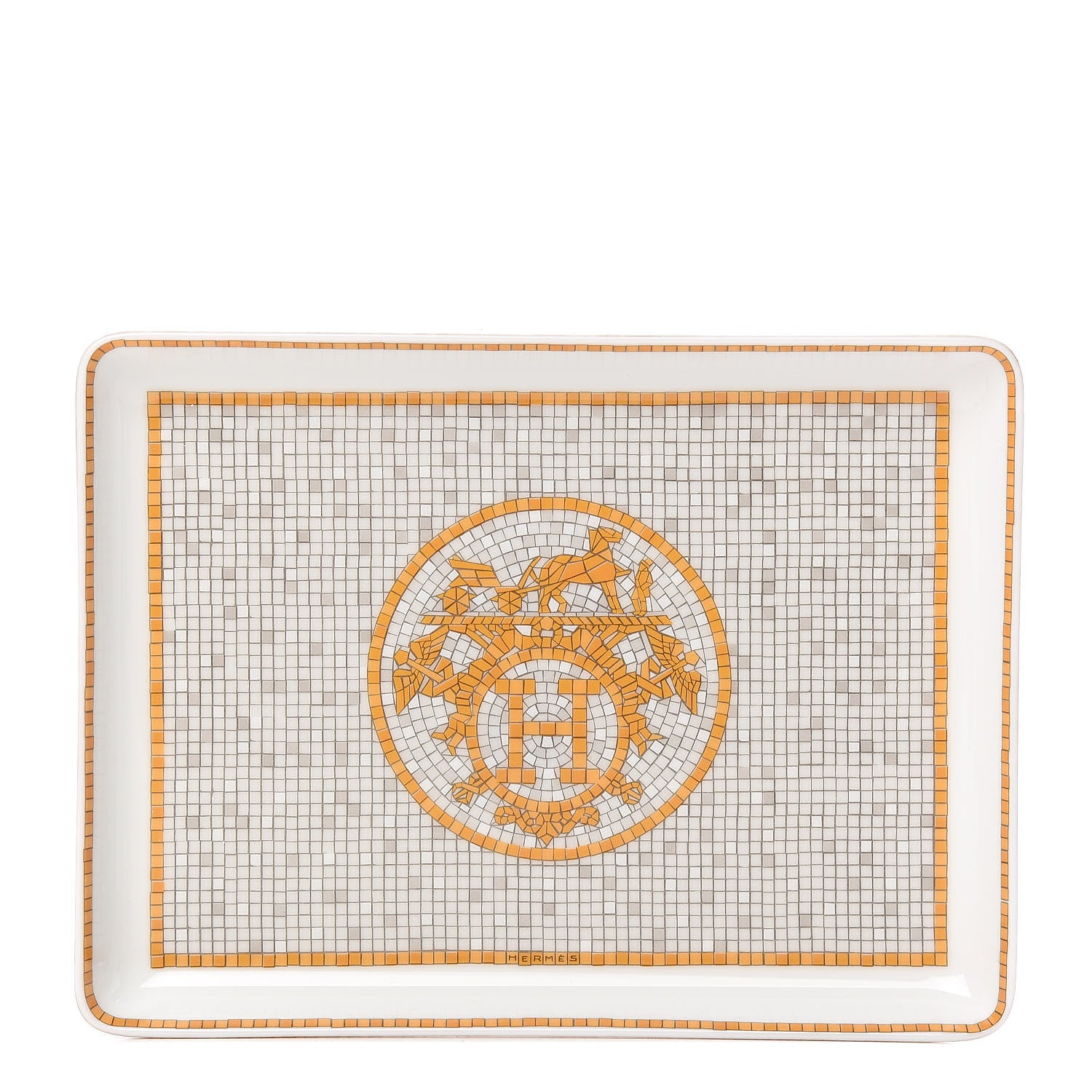 Hermes Porcelain Mosaique au 24 Sushi Plate 1 of 5