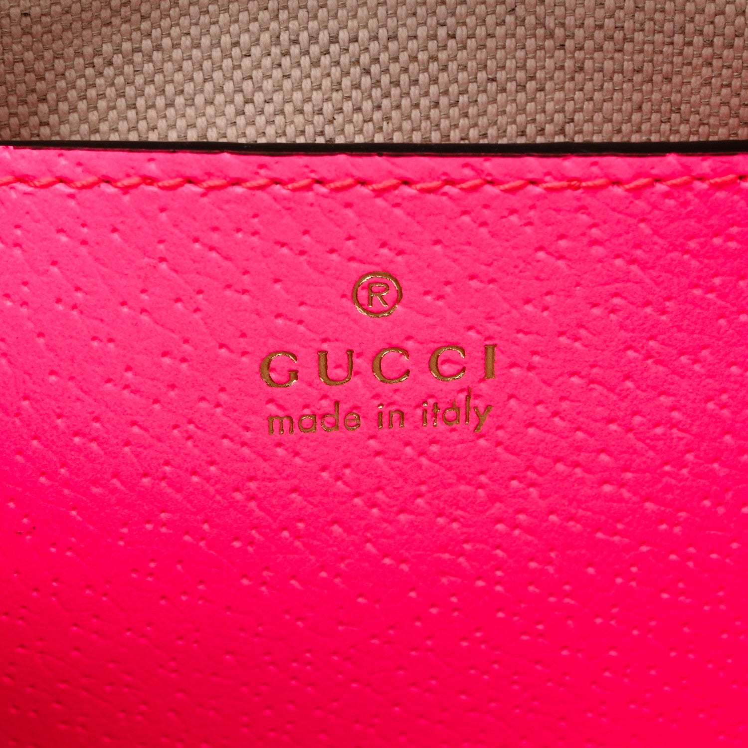 Gucci GG Supreme Monogram Textured Dollar Calfskin Web Ophidia