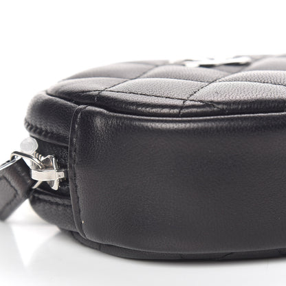 Chanel Lambskin Quilted Zip Around Classic Coin Purse Black 8 of 10
