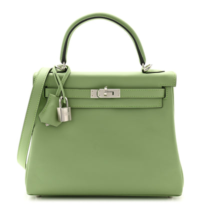Hermes Swift Kelly Retourne 25 Vert Criquet 1 of 11