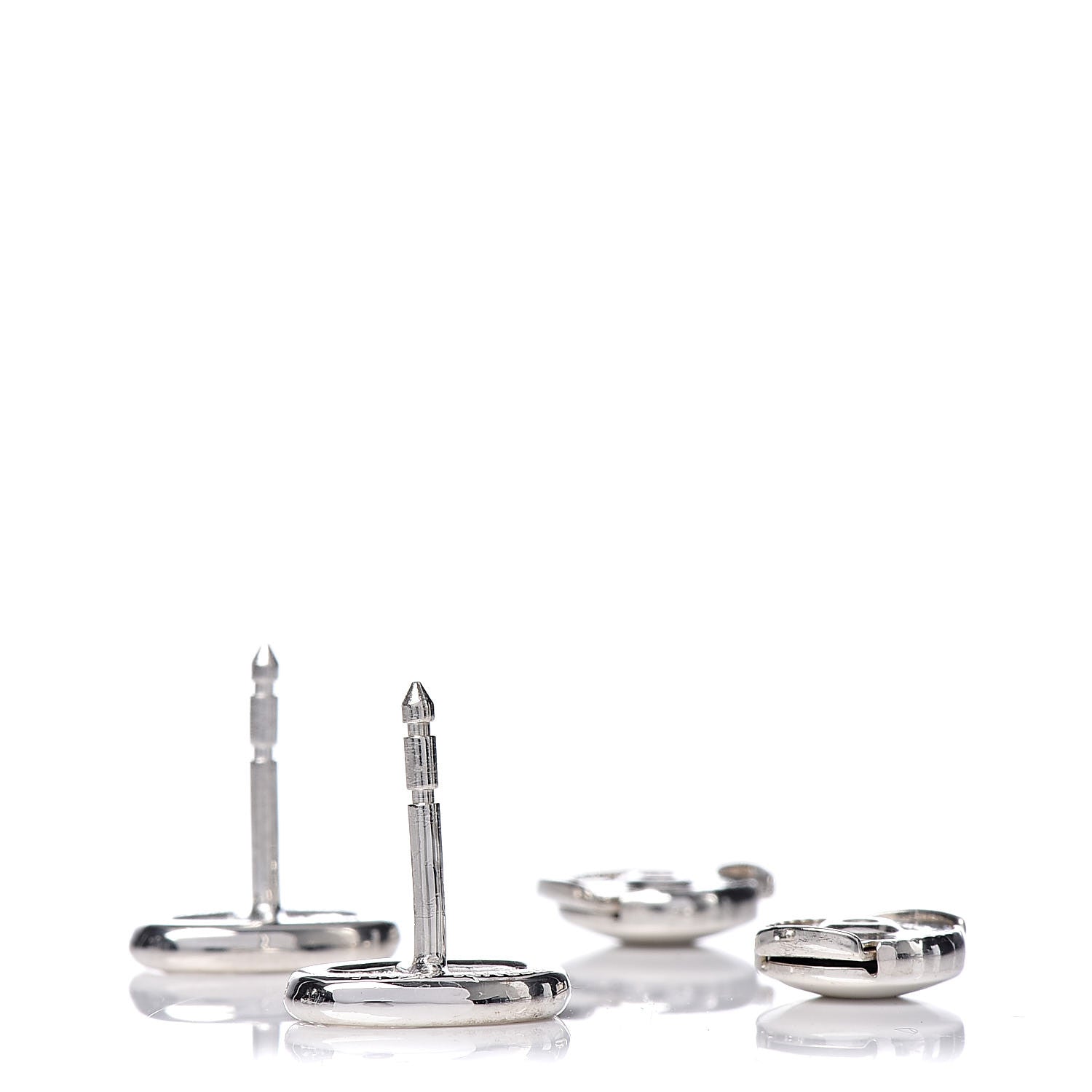 Hermes Sterling Silver TPM Farandole Earrings 3 of 5