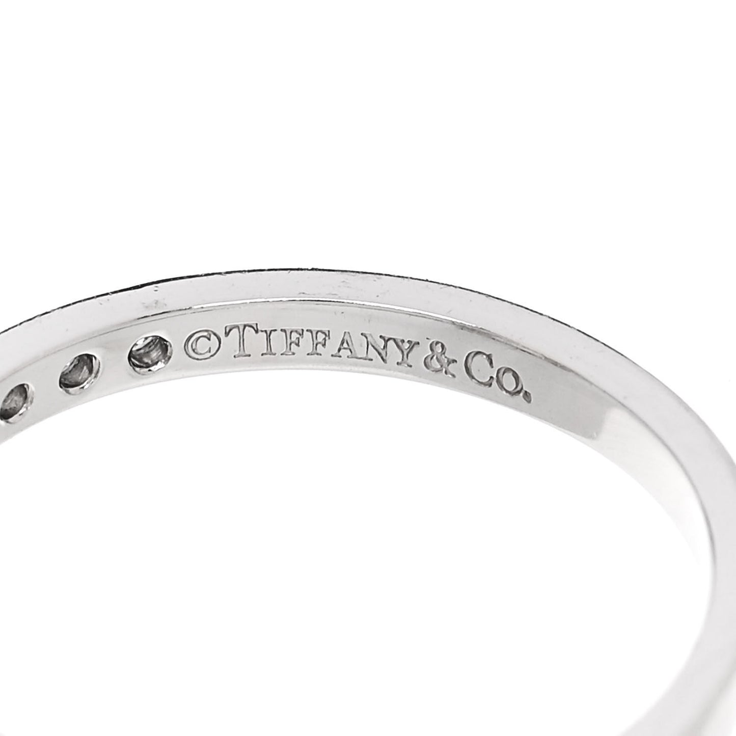Platinum Diamond Square Ring 53 6.5