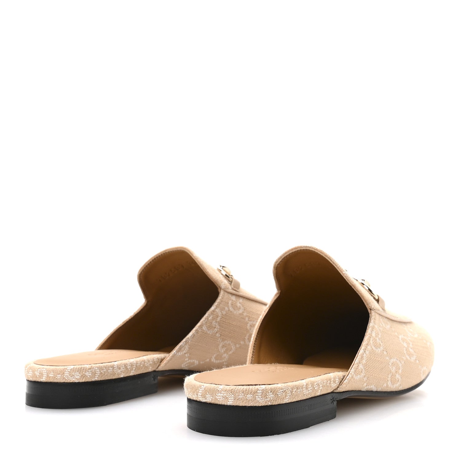 Gucci Summer Denim GG Malaga Kid Womens Princetown Slippers 38 Souffle Rose 5 of 9