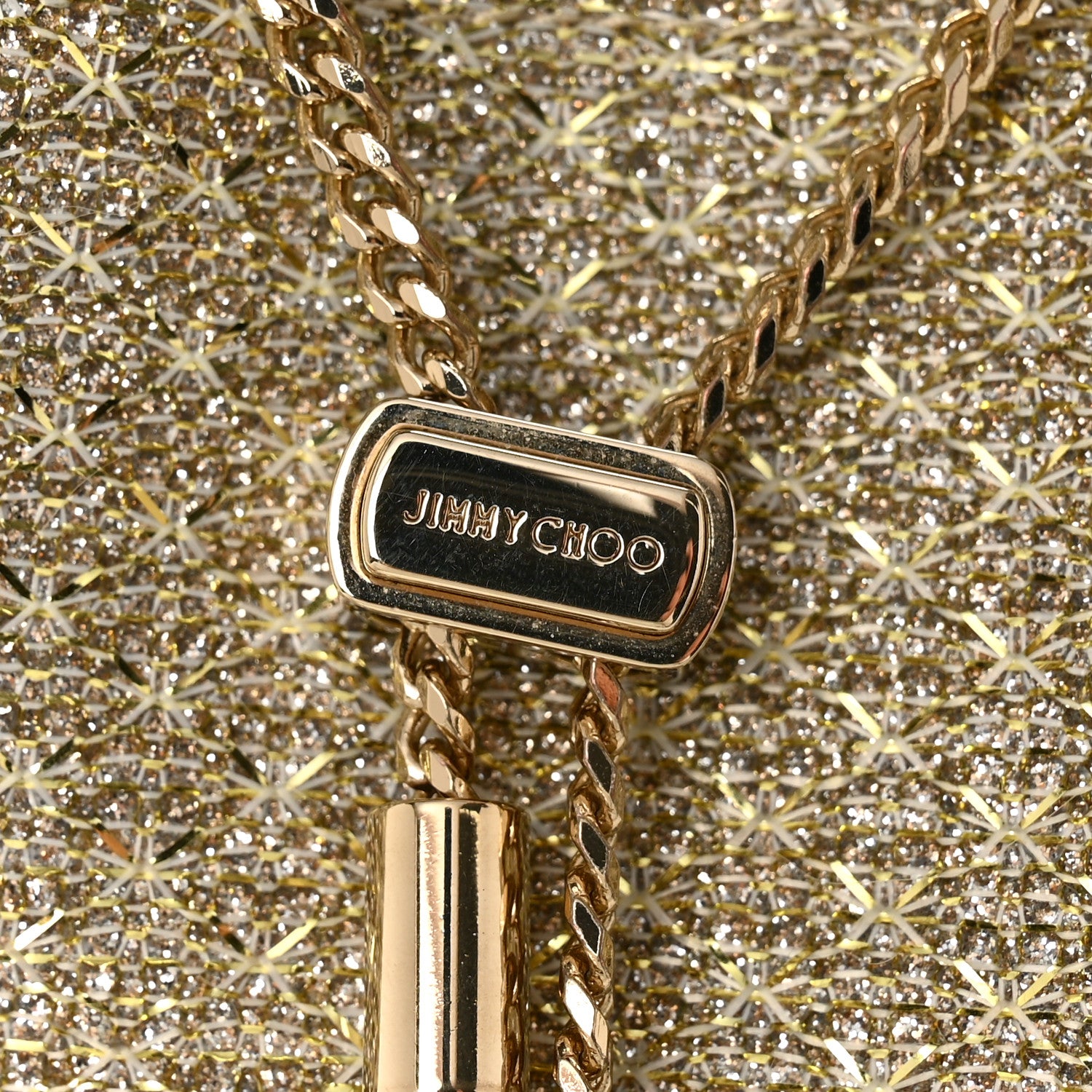Jimmy Choo Metallic Woven Bon Bon Bag Champagne 12 of 12
