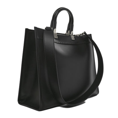 Fendi Vitello King Plexiglass Medium Fendi Sunshine Shopper Tote Black White 3 of 9