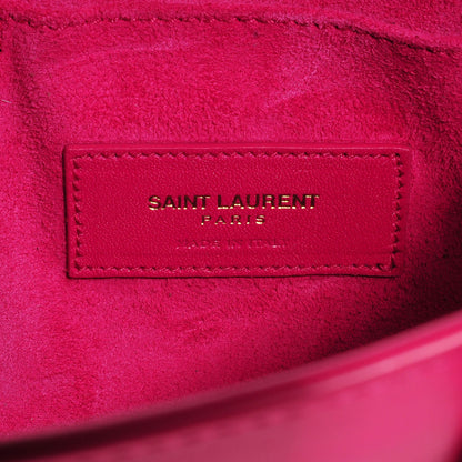 Saint Laurent Calfskin Nano Sac De Jour Lipstick Fuchsia 6 of 7