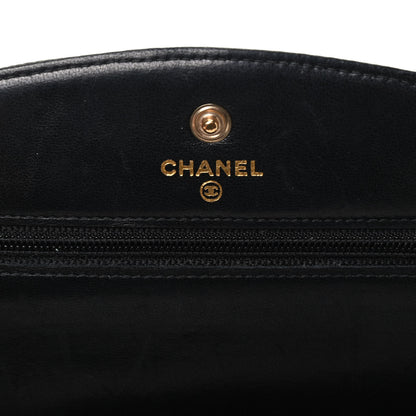Chanel Caviar Timeless CC Wallet On Chain WOC Black 6 of 10