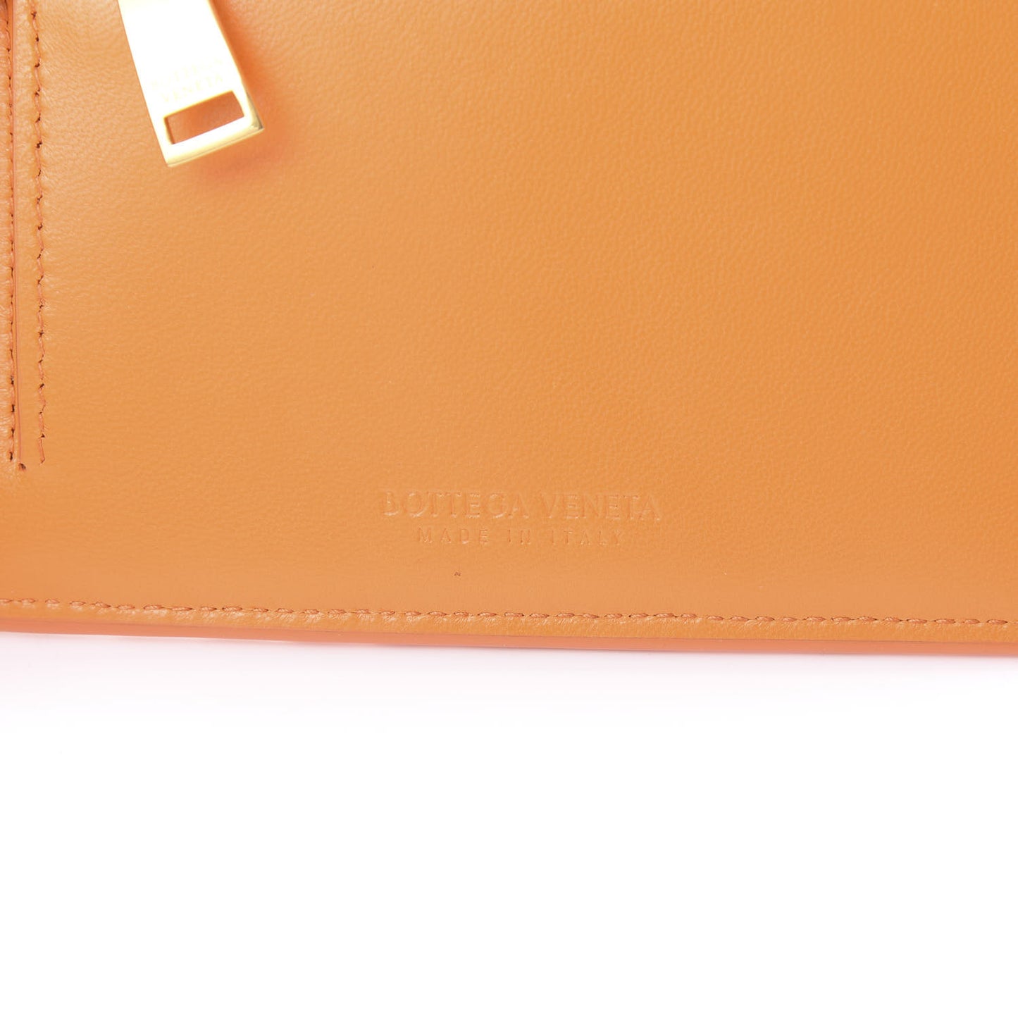 Nappa Intrecciato Card Case Light Orange