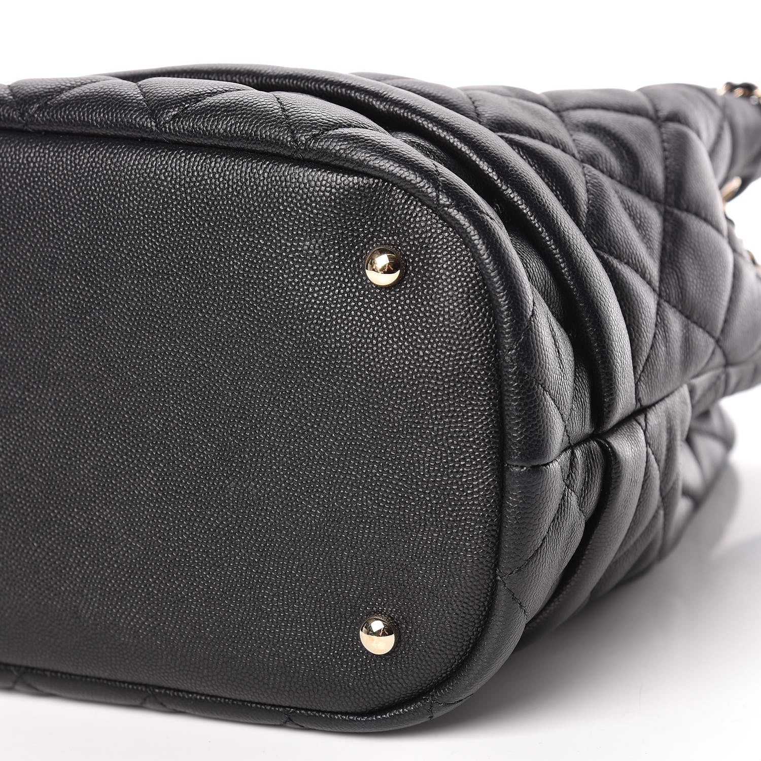 Chanel Caviar Quilted Large Rolled Up Bucket Drawstring Bag Black 8 of 13