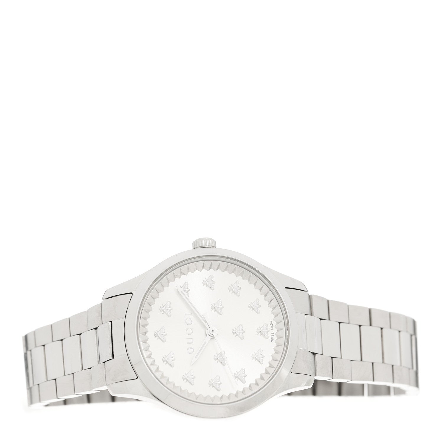 Gucci Stainless Steel 32mm G-Timeless Bee Quartz Watch 2 of 5