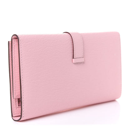 Hermes Chevre Mysore Tri-Fold Bearn Wallet Rose Sakura 3 of 10