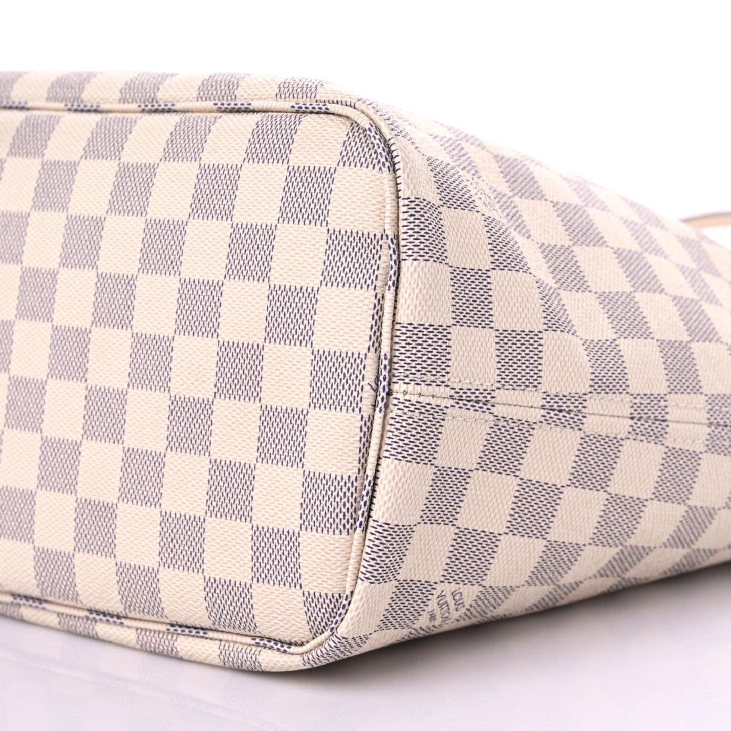 Damier Azur Braided Neverfull MM Pink