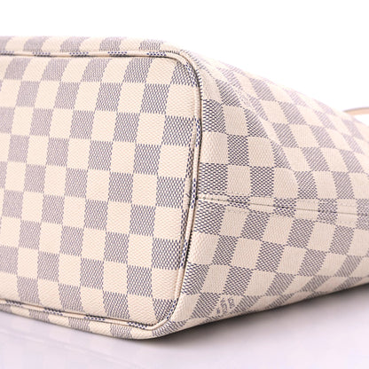 Louis Vuitton Damier Azur Braided Neverfull MM Pink 7 of 9