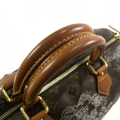 Louis Vuitton Monogram Dentelle Speedy 30 Silver 7 of 9