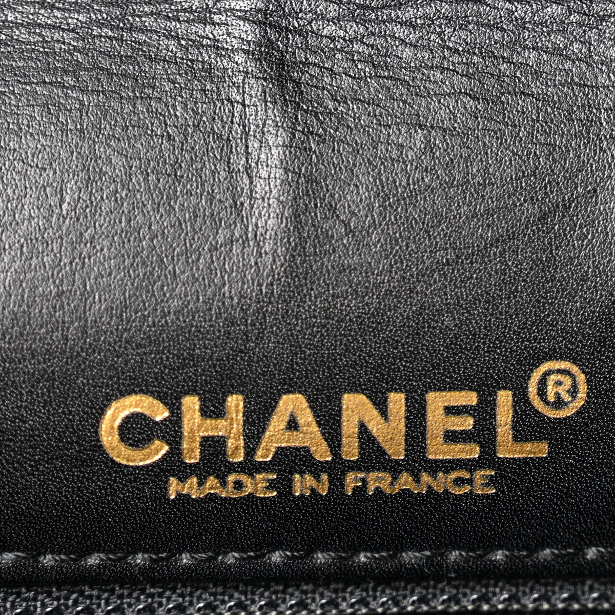Calfskin Wild Stitch Jumbo Flap Black