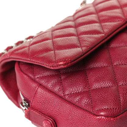 Chanel Caviar Quilted Jumbo Easy Flap Dark Pink 15 of 19