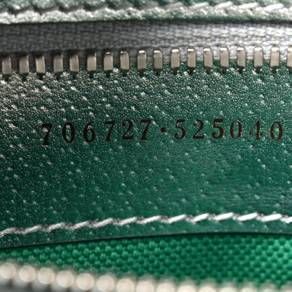 Gucci Laminated Textured Dollar Calfskin Good Game Interlocking G Tote Silver 7 of 10