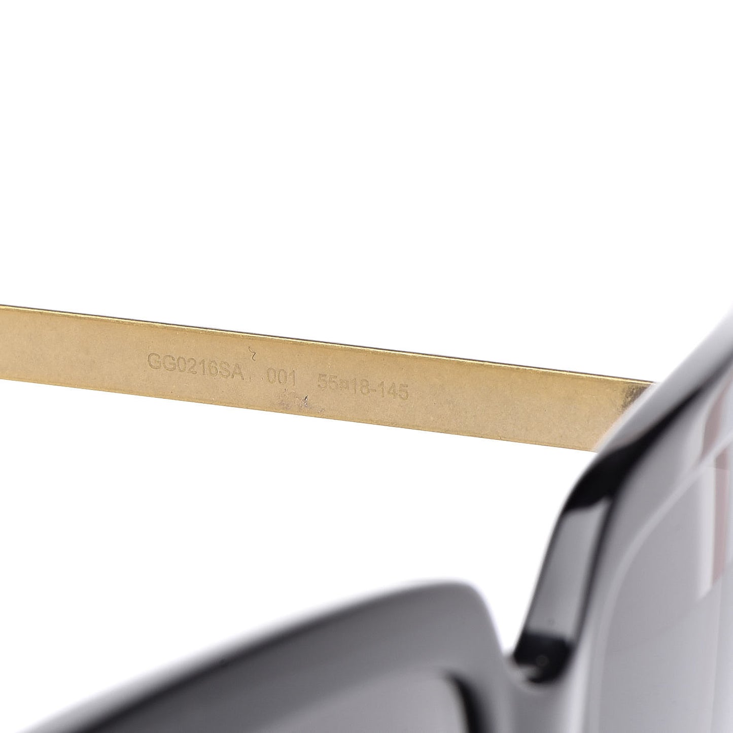 Squared Frame Sunglasses GG0216SA Black