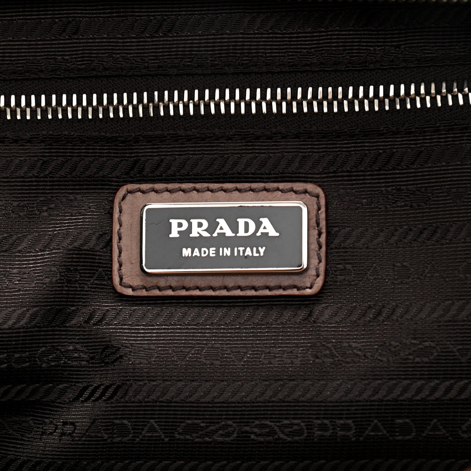 Prada Glace Calf Zippers Plaque Boston Ardesia Nudo 5 of 12