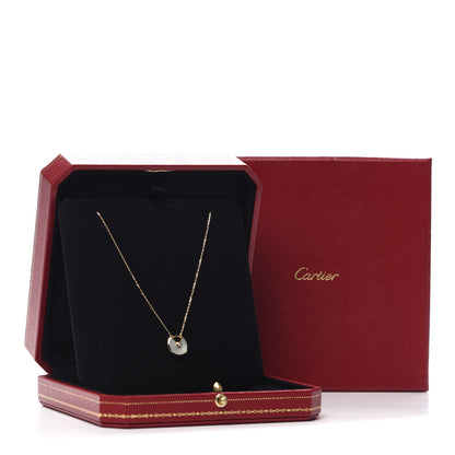 Cartier 18K Yellow Gold Diamond Mother of Pearl XS Amulette de Cartier Pendant Necklace 6 of 6