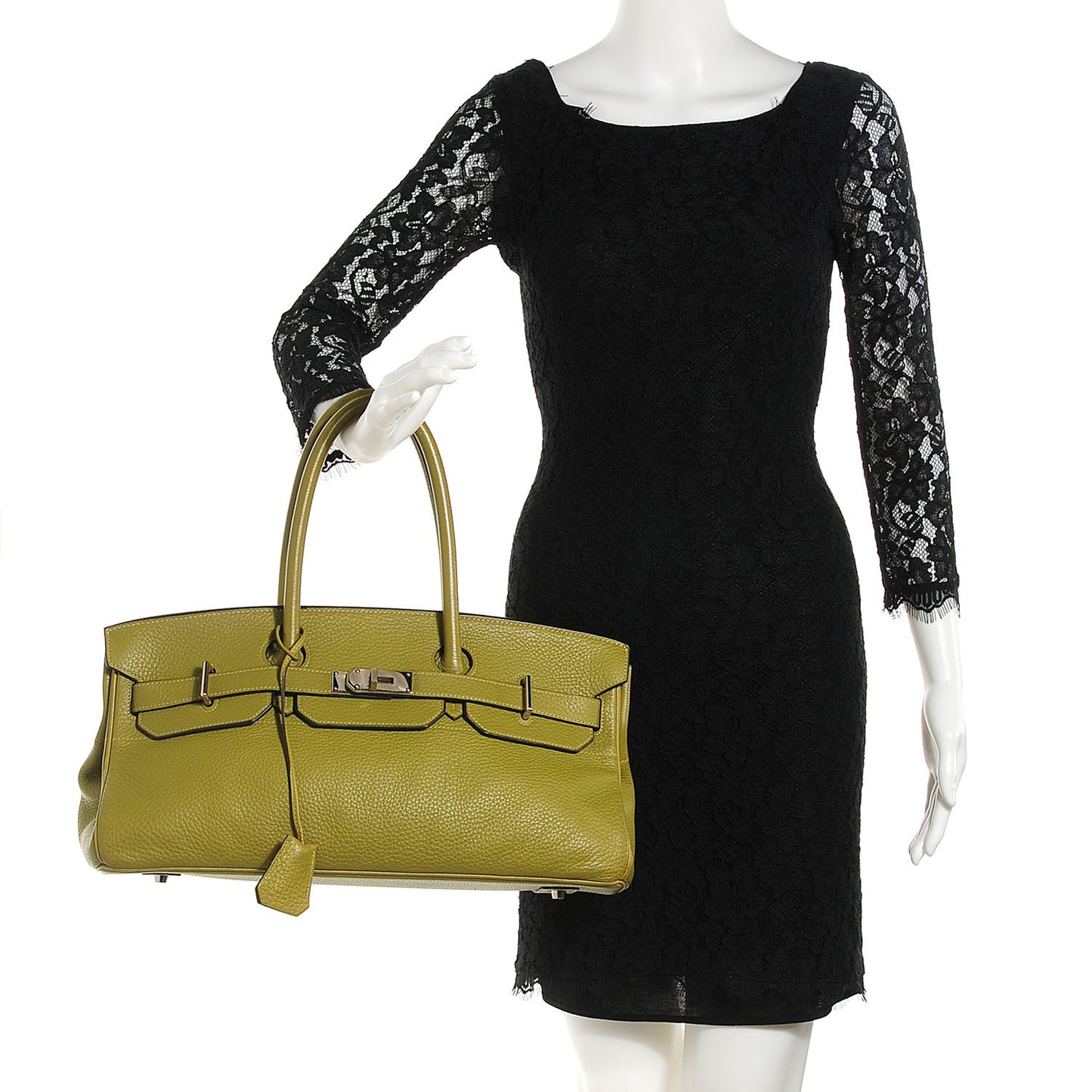 Taurillon Clemence JPG Birkin 42 Chartreuse